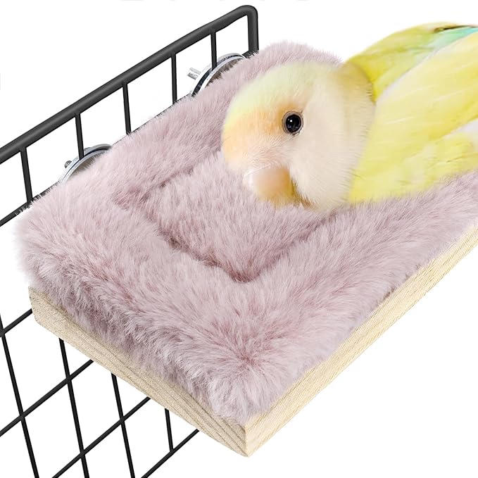 Mygeromon Bird Hammock Bed for Cage Parrot Perch Parakeet Sleeping Platform