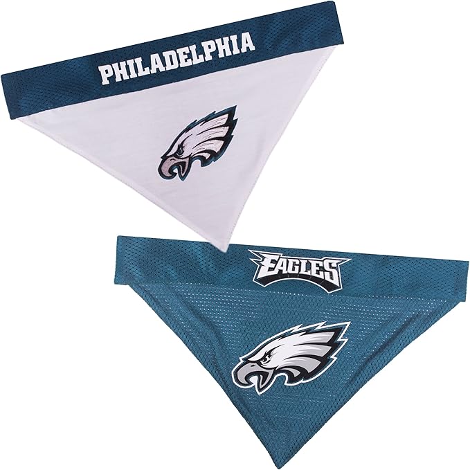 NFL DOG BANDANA - HOUSTON TEXANS REVERSIBLE PET BANDANA. 2 Sided Sports Bandana with a PREMIUM Embroidery TEAM LOGO, Large/X-Large. - 2 Sizes & 32 NFL Teams available