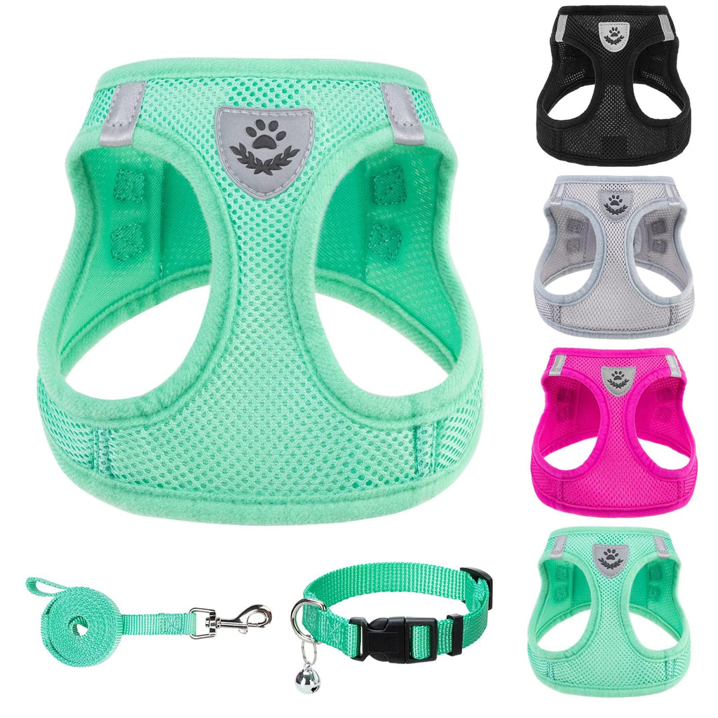 PUPTECK Dog Harness, Collar and Leash Set No Pull for Small Medium Sized