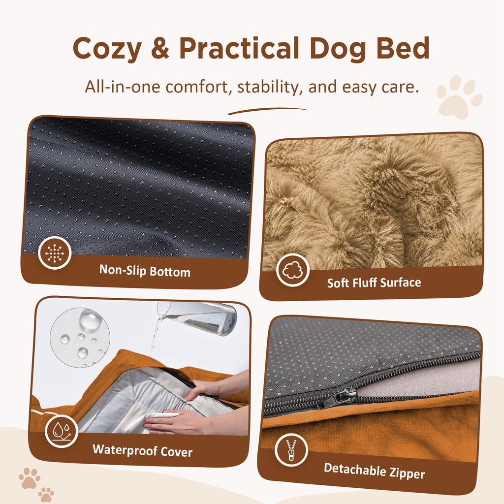 Comfort Expression Waterproof Orthopedic Dog Beds for Extra Large Dog