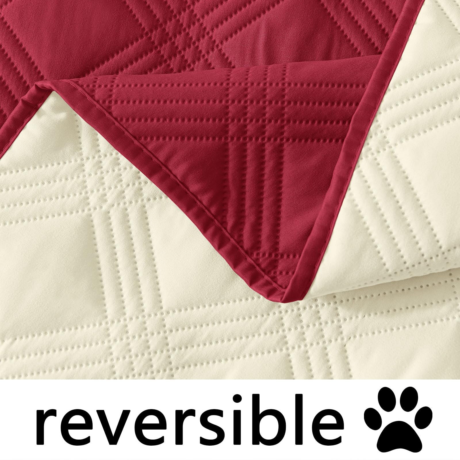 hyha Waterproof Reversible Dog Blanket, Soft Couch Cover for Dogs Washable
