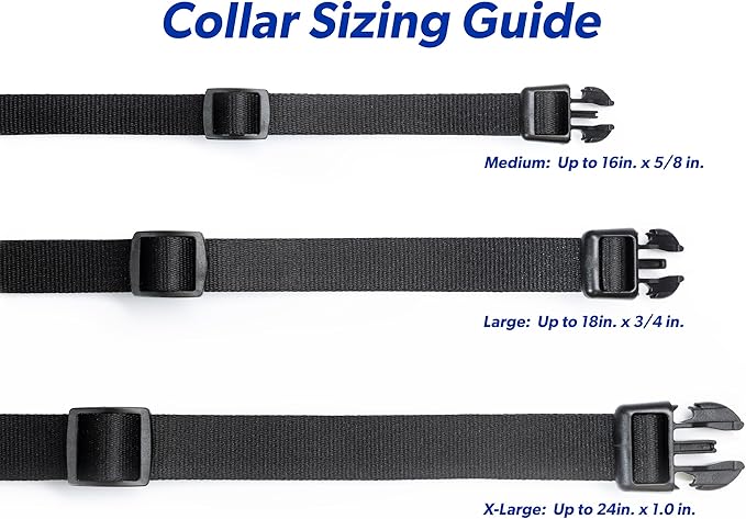 Genuine MS-5® Automatic Pet Door Collar for Large Dogs & Big Dogs – Waterproof, Tested & Certified by High Tech Pet – for Use with All Power Pet Doors (Black, Large) - DC-BLK-MS5-L