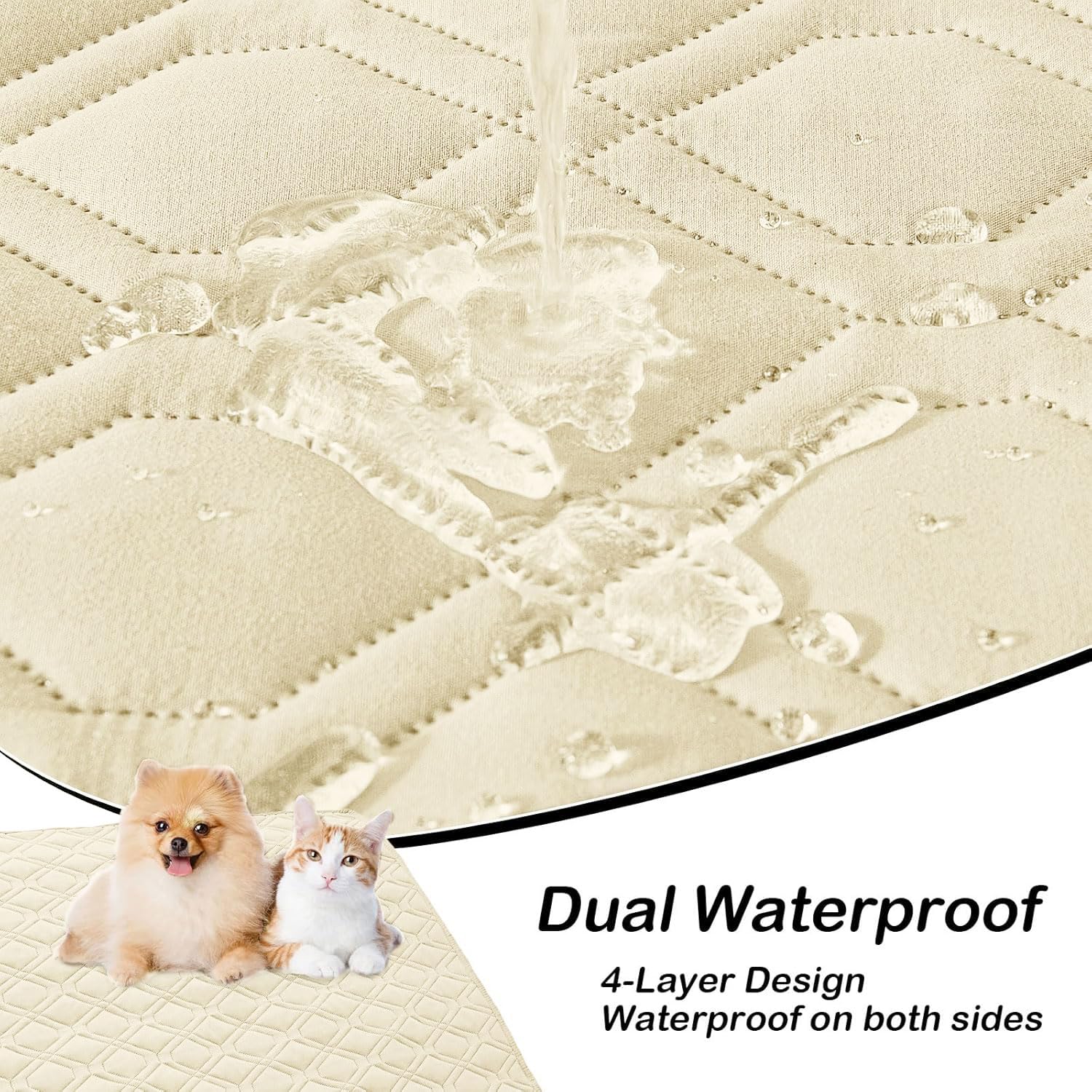 hyha Waterproof Dog Bed Blanket - Soft Pet Blanket & Sofa Cover for Dogs