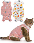 ANWA 2 Pack Cat Recovery Suit Female, Breathable Cat Surgery Recovery Suits