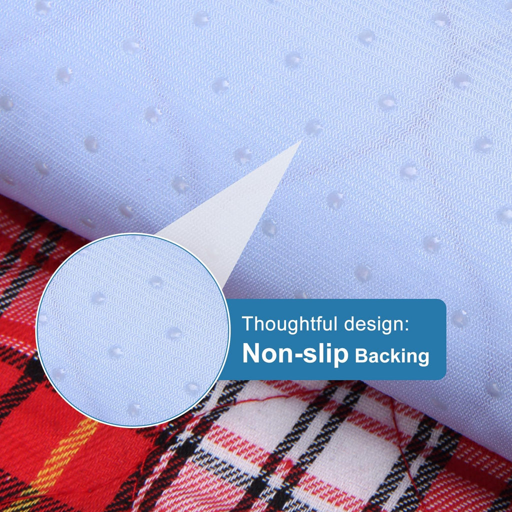 OUTCREATOR® Washable Bed Pads 34" x 54" (Pack of 2) for Incontinence Mattress Protector, Reusable Underpads for Elderly, Adults, Kids, Pets with Anti-Slip Bottom (Red Plaid)