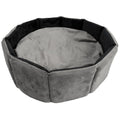PJYuCien Orthopedic Memory Foam Round Pet Bed, 20", Gray