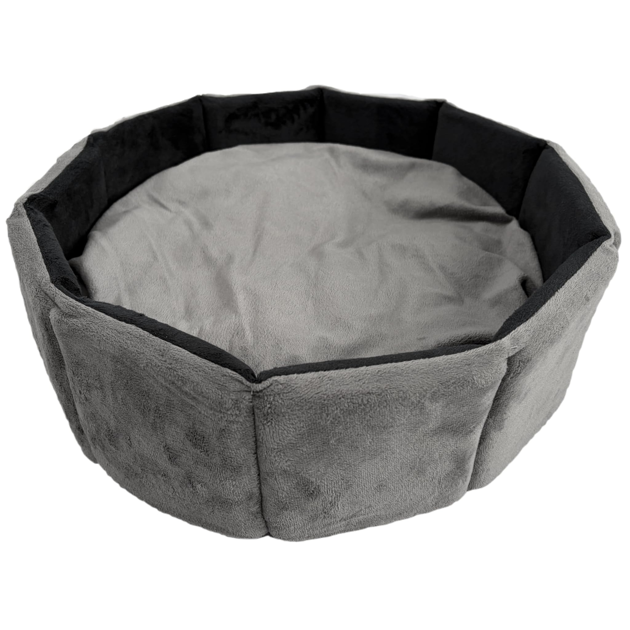 PJYuCien Orthopedic Memory Foam Round Pet Bed, 20", Gray