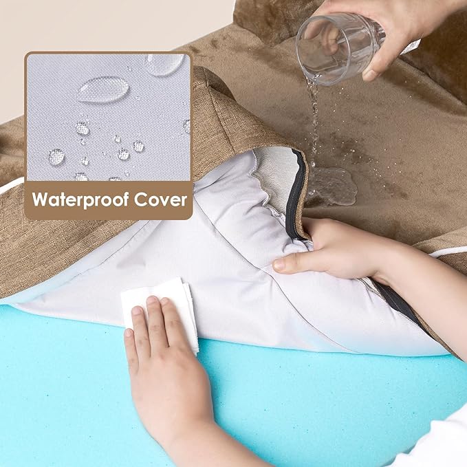 EHEYCIGA Orthopedic Dog Bed Medium Size Dog, Waterproof Washable Pet Beds