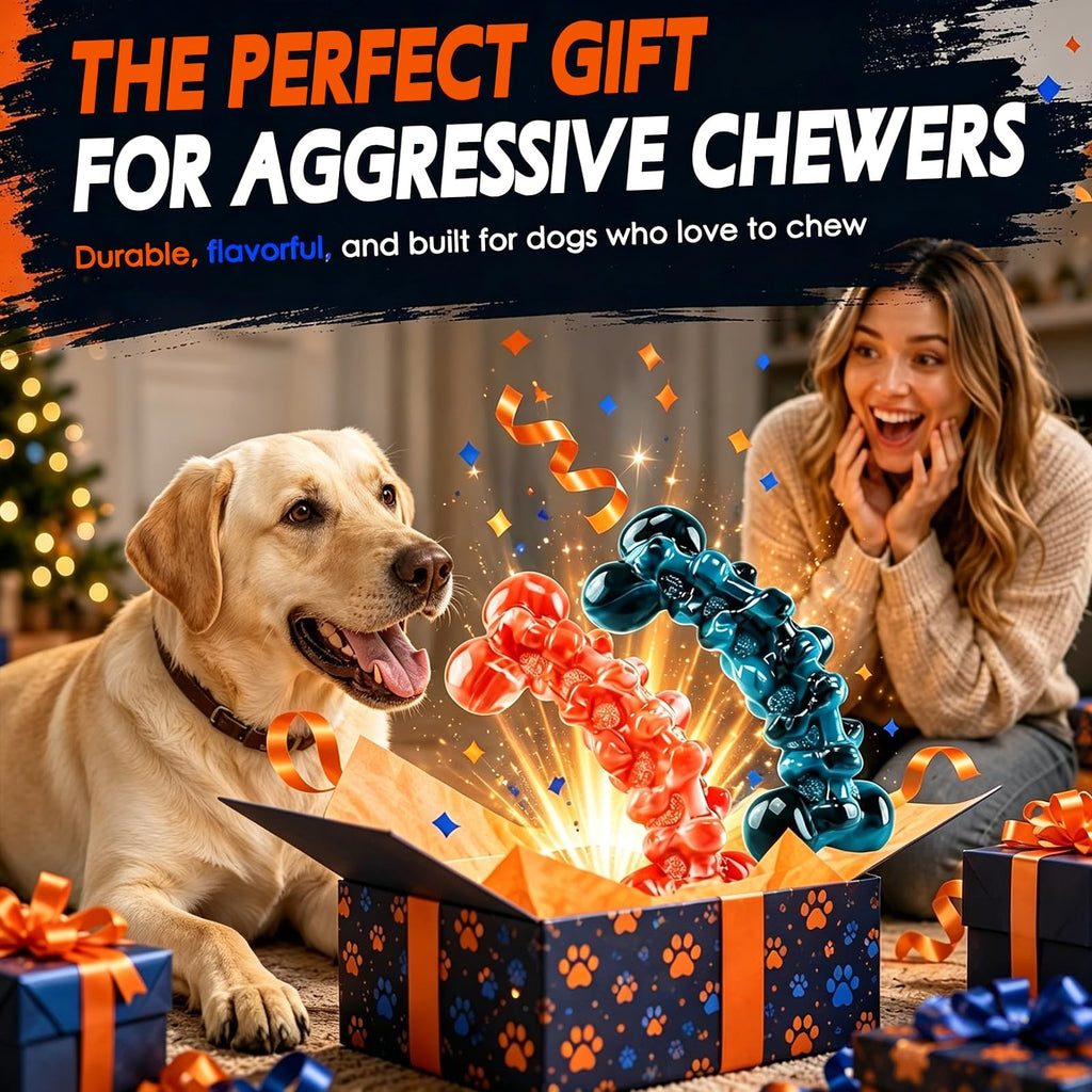 WOWBALA Dog Toys for Aggressive Chewers,Indestructible Dog Chew Toy