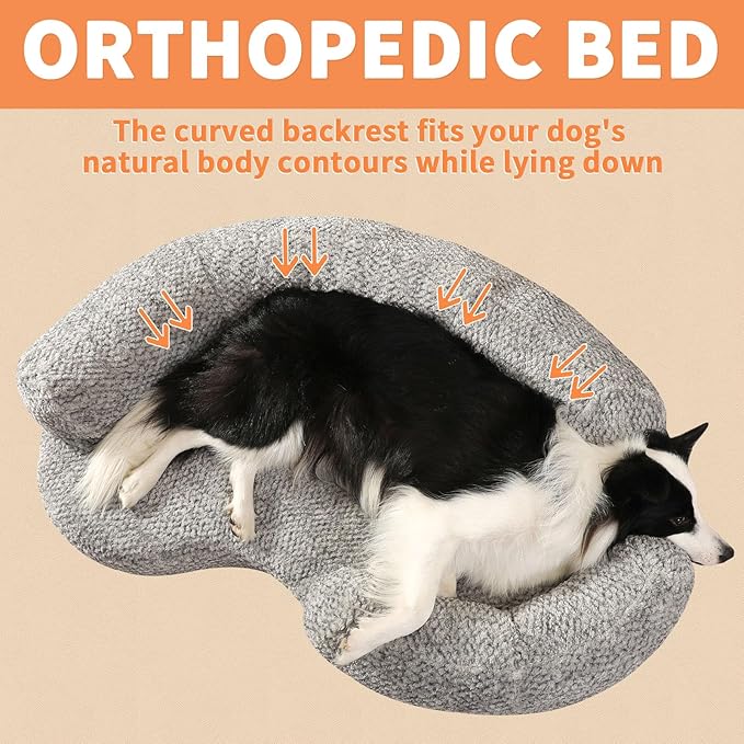 DogTender Circle Dog Bed for Small Dogs, Calming, Orthopedic Memory Foam