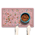 Absorbent Pet Dog Bowl Mat for Food and Water, Pet Cat Food Feeding Mat with Non Slip Rubber Backing, Dog Food Mats for Floors Waterproof, 17"x30"