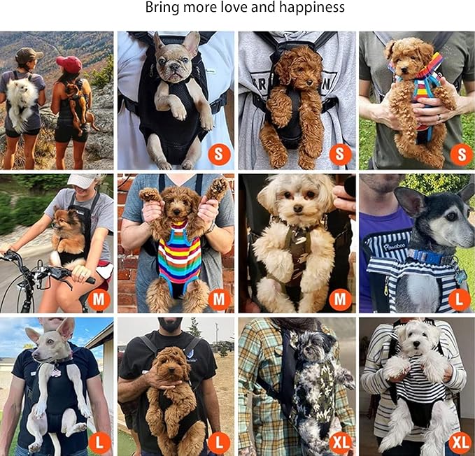 Lightweight Pet Backpack Carrier for Small Dogs & Cats - Easy-Fit Adjustable Straps, Basic Legs-Out Design, Durable for Daily Use (Fits Pets Under 15lb) (Red-Blue Color-Blocked, Small)