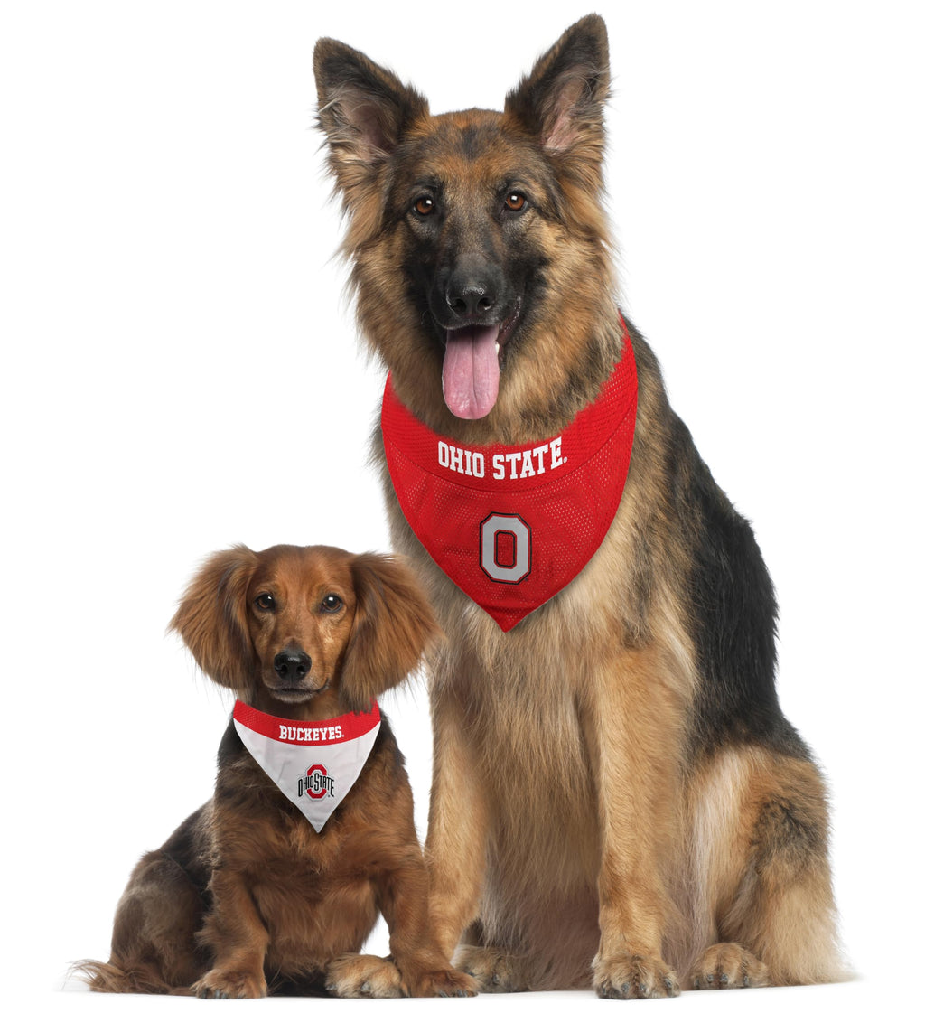 Pets First Collegiate Pet Accessories, Reversible Bandana, Ohio State Buckeyes Size XX-Large