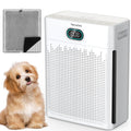 Air Purifiers for Home, HEPA Air Purifier with PM 2.5 Air Quality Monitor