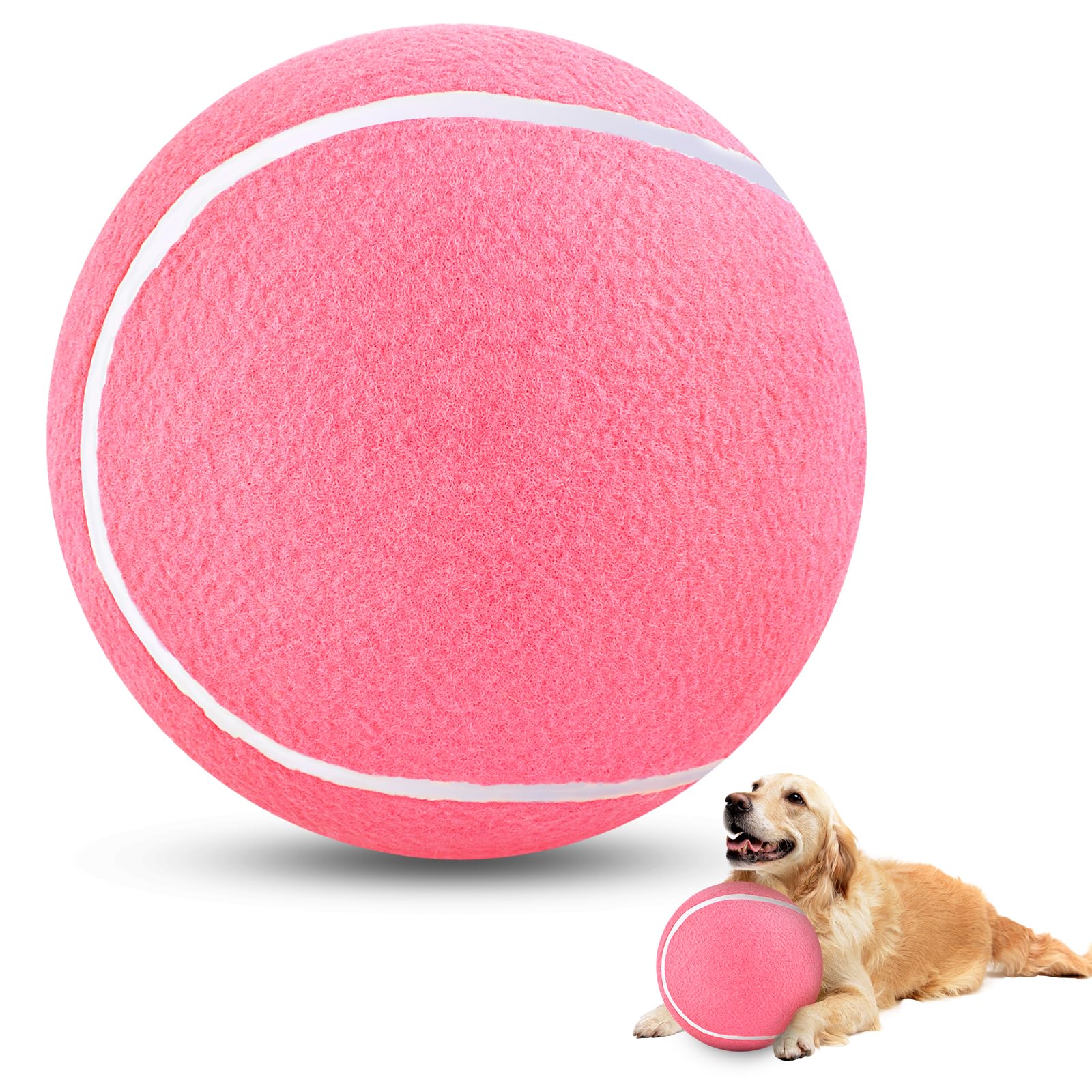 HETOO Dog Tennis Balls, Dog Puppy Birthday Gifts, Herding Ball, 9.5 Inch