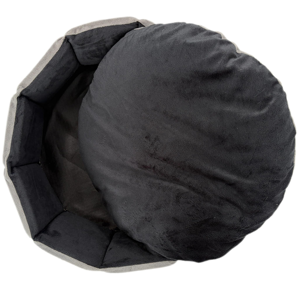 PJYuCien Orthopedic Memory Foam Round Pet Bed, 20", Gray