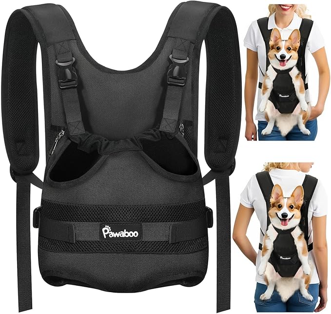 Pawaboo Pet Front Carrier Backpack for Small Medium Dogs