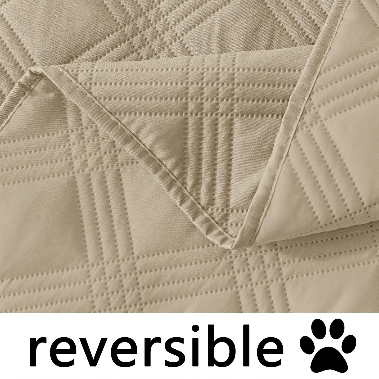 hyha Waterproof Reversible Dog Blanket, Soft Couch Cover for Dogs Washable