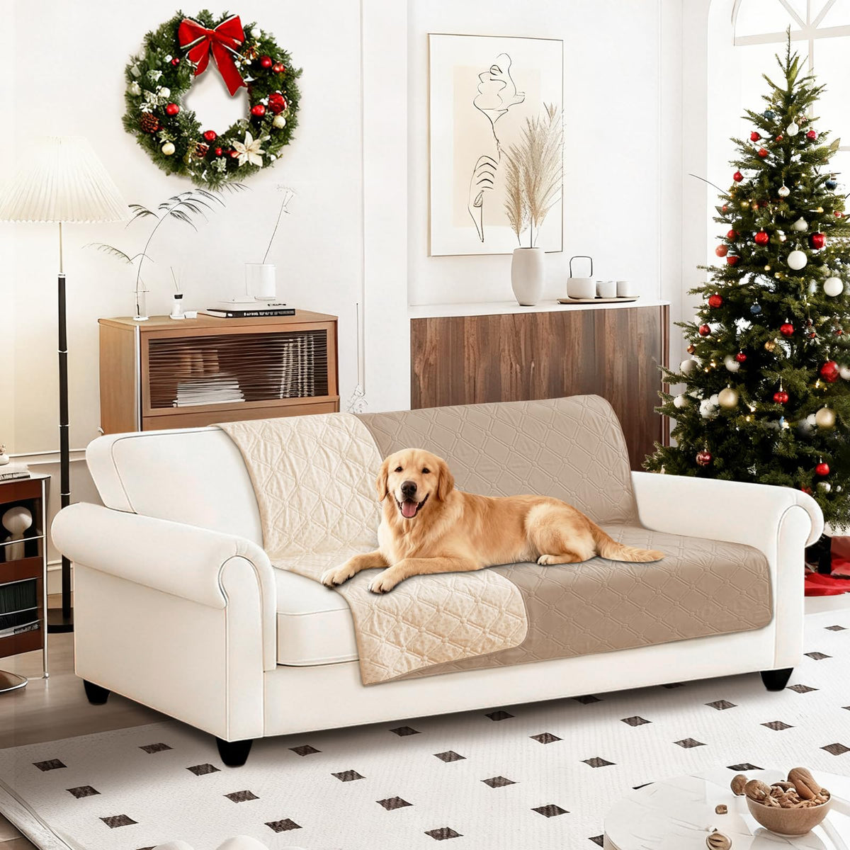 CYCMACO Waterproof Dog Bed Cover Pet Blanket, Soft Couch Cover for Dogs Washable, Non-Slip Dog Blanket Protect Furniture Couch Sofa Car for Puppy Large Dogs Cat (30x70 Inch, Dark Grey)