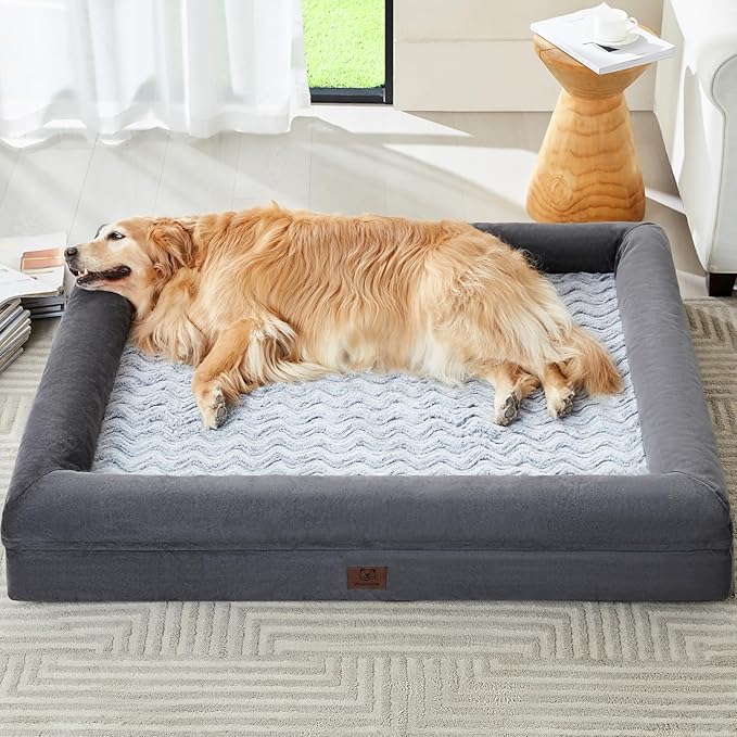 WNPETHOME XXXL Big Large Orthopedic for Senior Dog Bed Comfy Sleeping