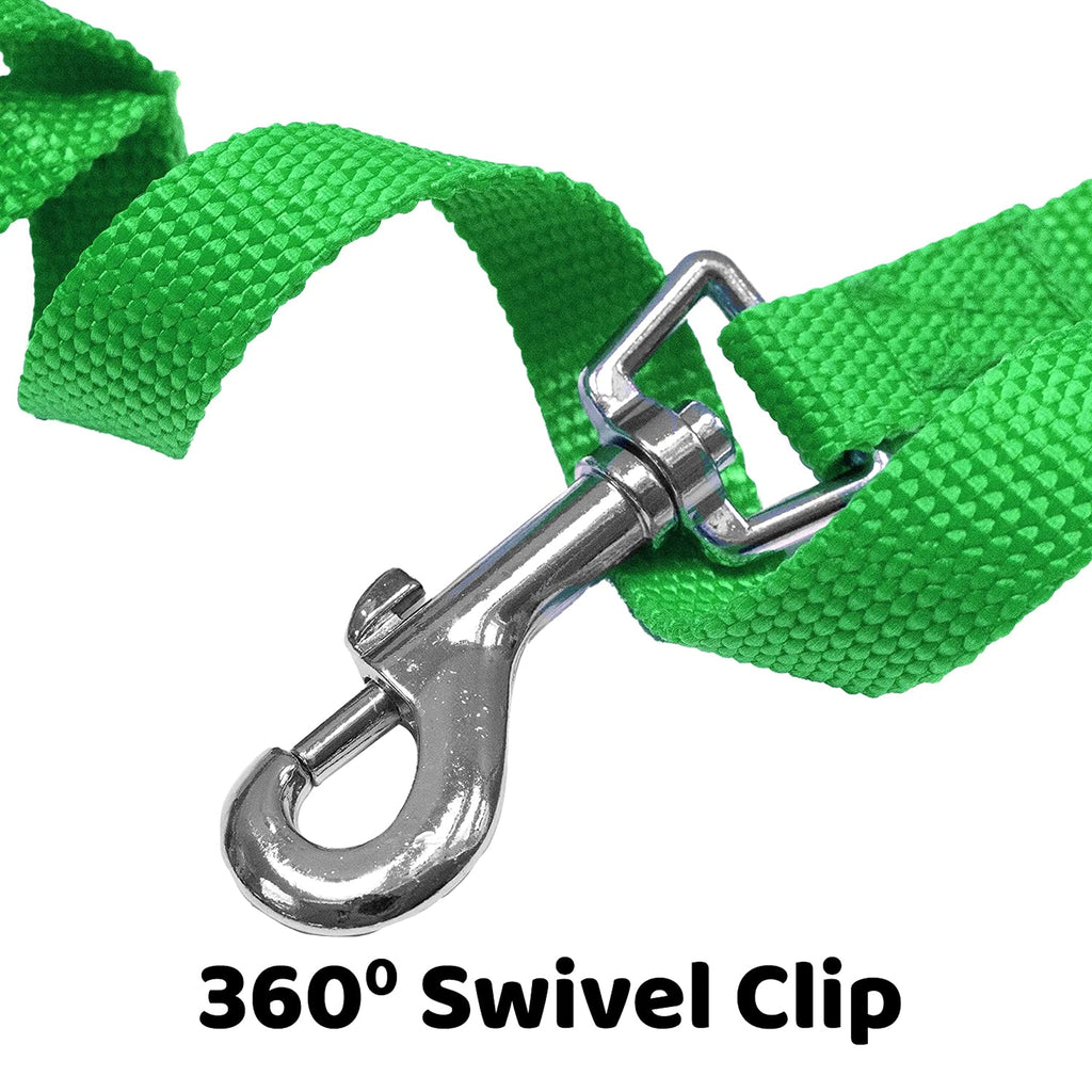 Long Dog Puppy Obedience Recall Training Agility Lead, Leash - GREEN, 15' Foot - by, Downtown Pet Supply