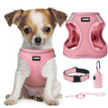 No Pull Dog Puppy Harness and Leash Set Reflective Mesh Vest Small