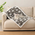 Yaning Cute Waterproof Blanket for Dog Puppy Cat, 30"x40", Grey