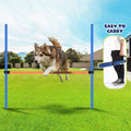 PAWISE Dog Agility Training Equipment,Pet Training Hurdles & Weave Poles Set with Adjustable Jump Bar,Outdoor Dog Obstacle Course for Backyard Exercise, Portable Dog Agility Kit for Shepherd Malinois