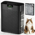 MOOKA Air Purifier for Home Bedroom Large Room 2200 Ft², HEPA Filter, Black