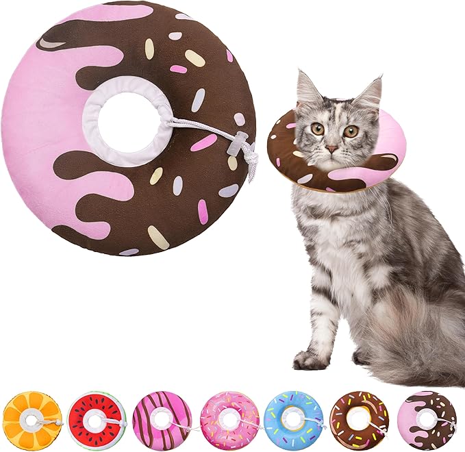 Seyezo Cat Cone Collar Soft, Adjustable Cat Recovery Cone