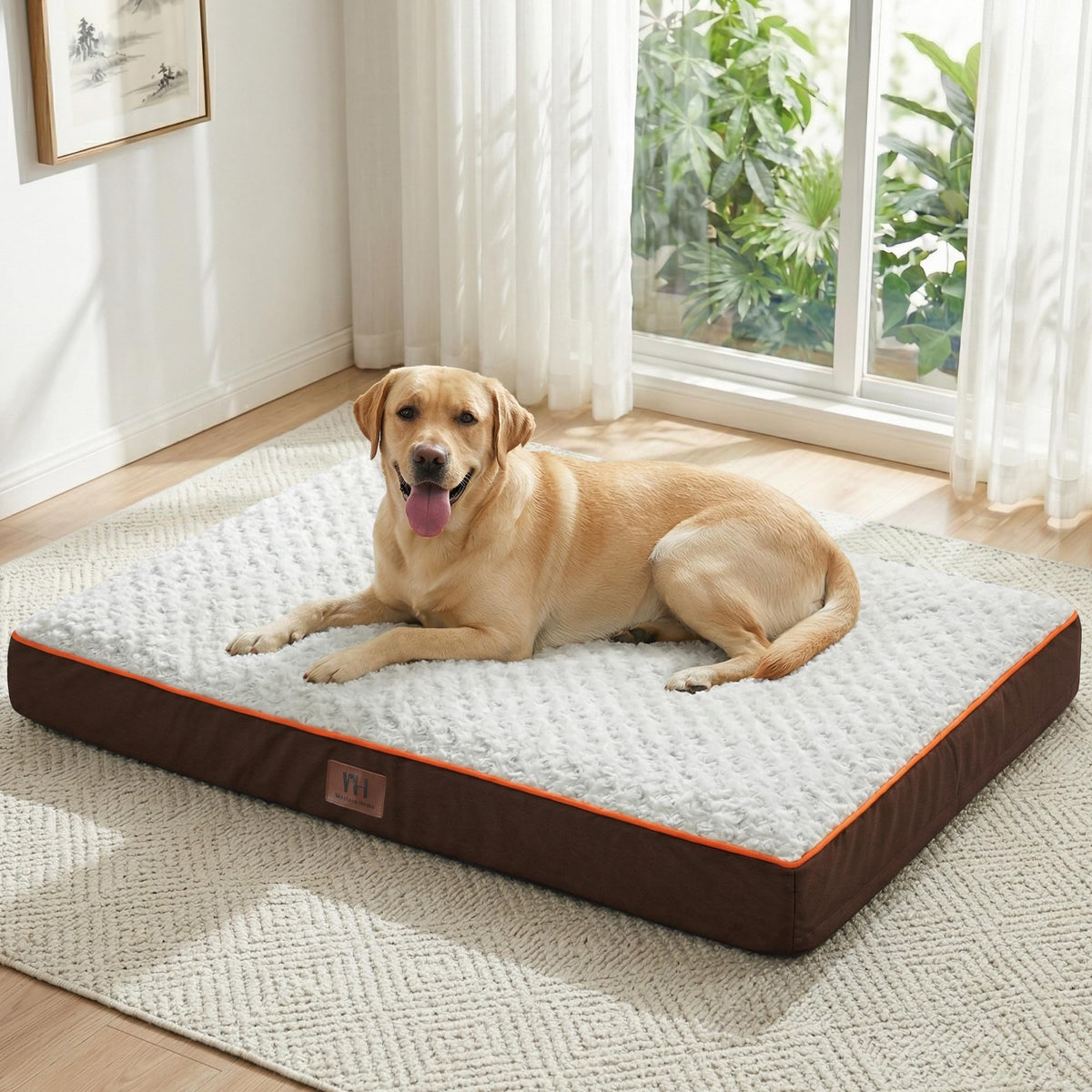 WESTERN HOME WH Orthopedic Dog Beds Large Sized Dog Washable Pet Bed, 36in