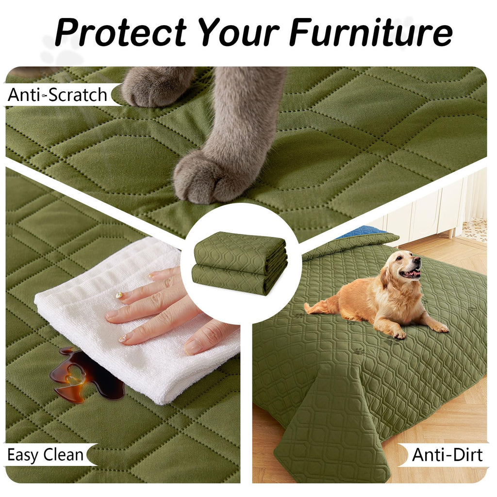hyha Waterproof Dog Bed Blanket - Soft Pet Blanket & Sofa Cover for Dogs
