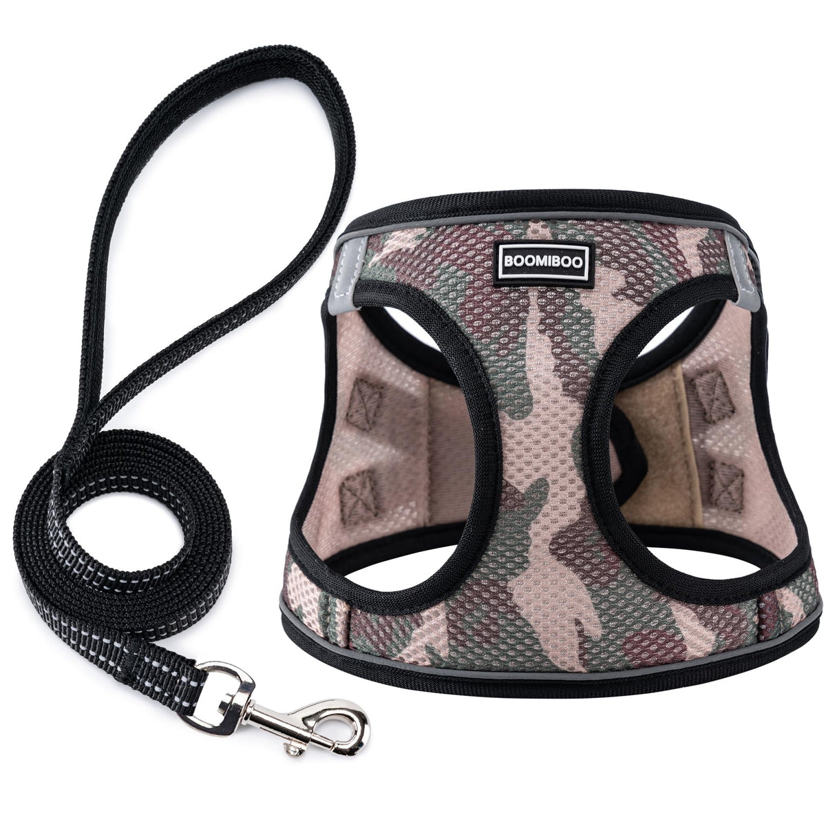Dog Harness with Leash Set,Step-in Adjustable Puppy Pet Vest,Blue Stripe XS