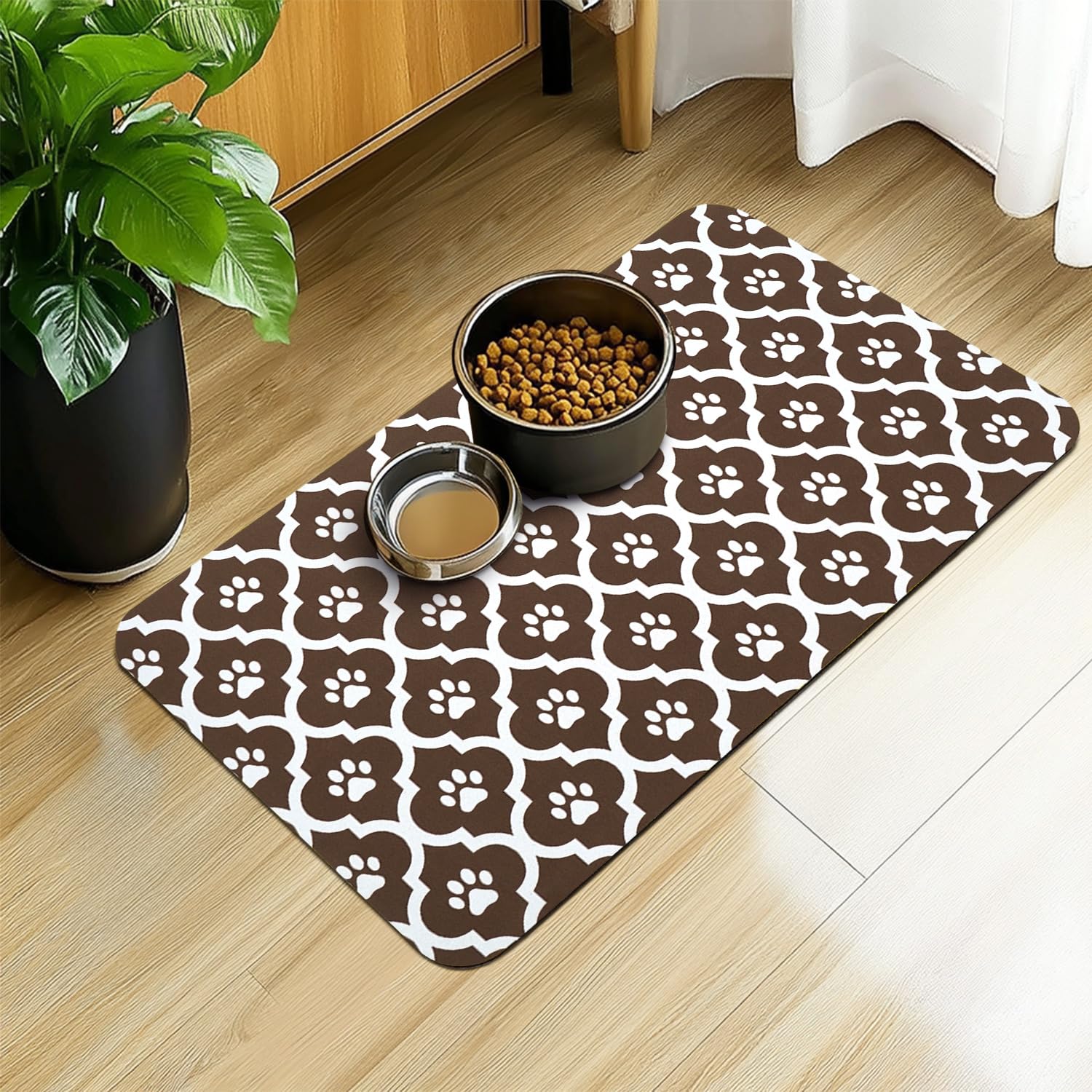 Xspatroias Dog Food Mat 17X30 Inch