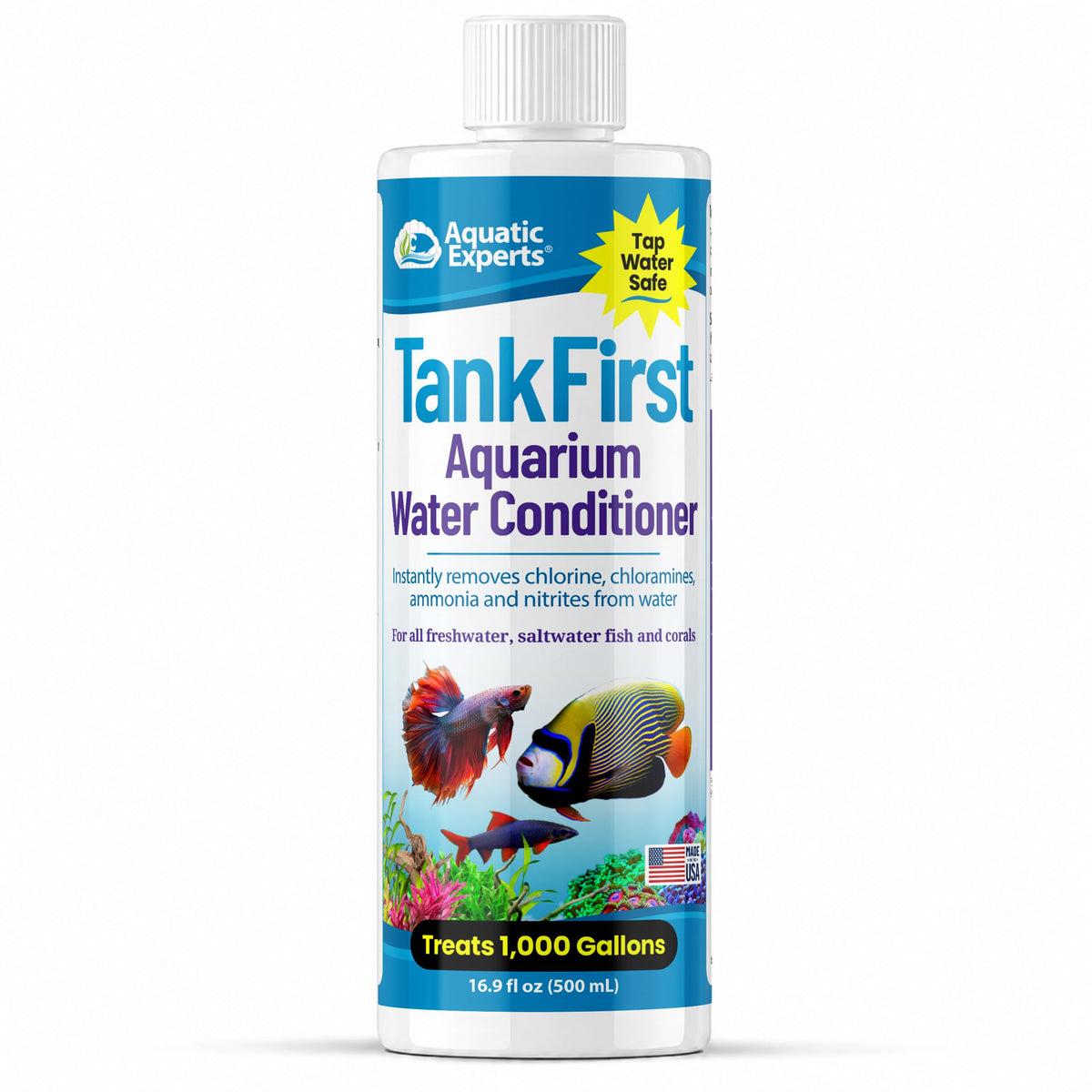 KloudAway Freshwater Aquarium Water Clarifier - Clears Cloudy Water, Water Clarifier for Fish Tank, Made in USA, Aquatic Experts, (500 ml)