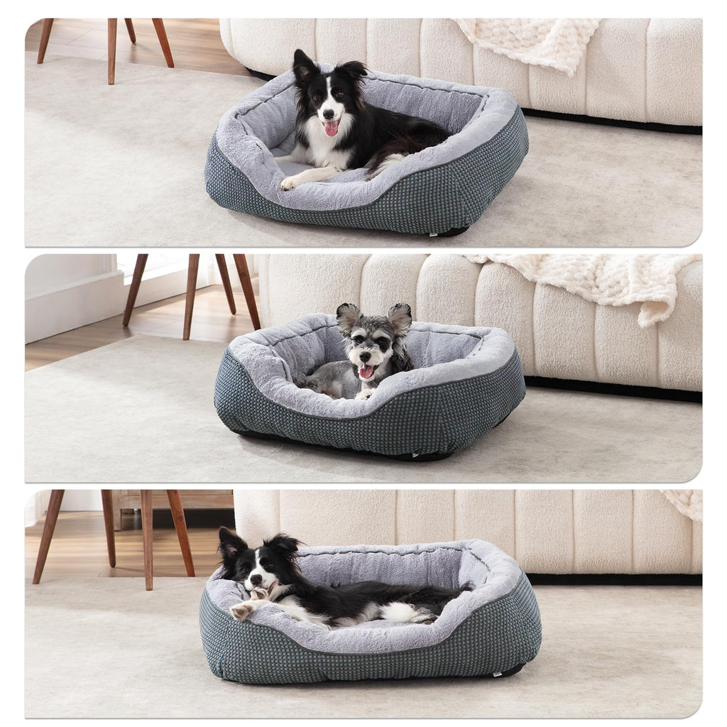 INVENHO Dog Bed Medium Size, Orthopedic Warming Soft Calming Sleeping Durable with Anti-Slip Bottom
