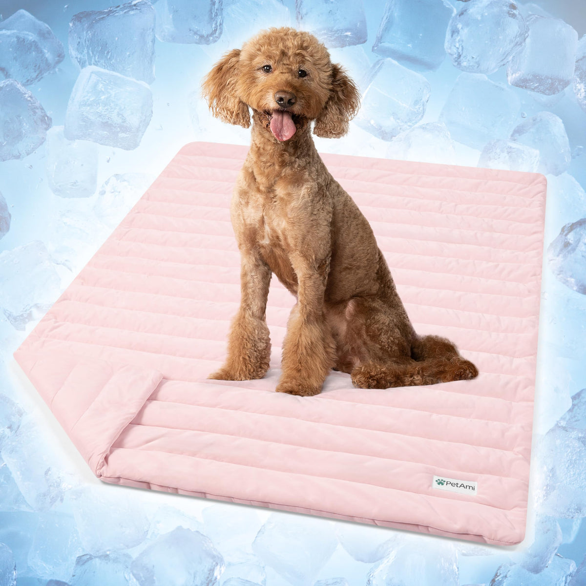 PetAmi Dog Cooling Mat Blanket Pet Pad for Small Medium Cat, Small, 24x32
