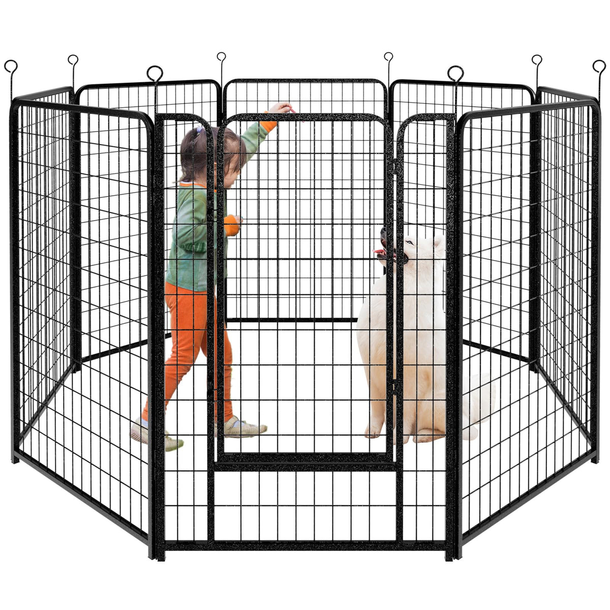 Kfvigoho Dog Playpen Outdoor Extra Wide 16 Panels Heavy Duty Dog Fence 50"