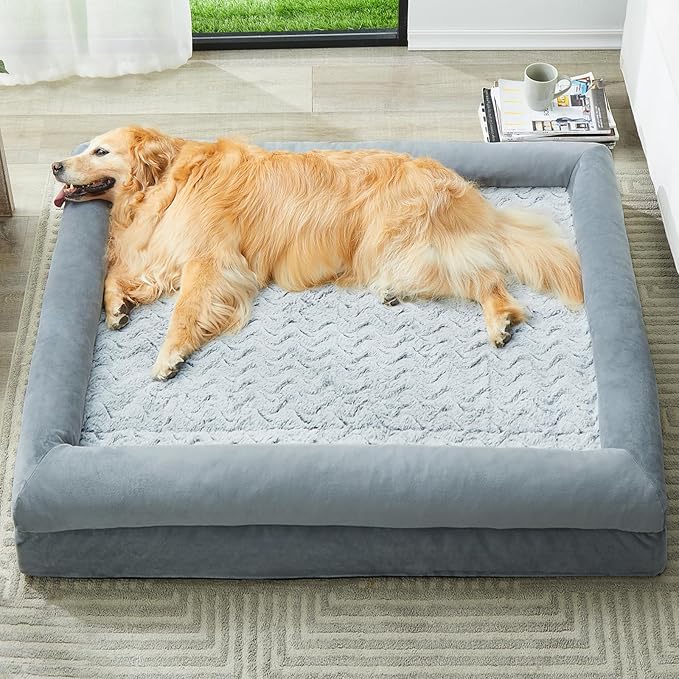 WNPETHOME XXXL Big Large Orthopedic for Senior Dog Bed Comfy Sleeping