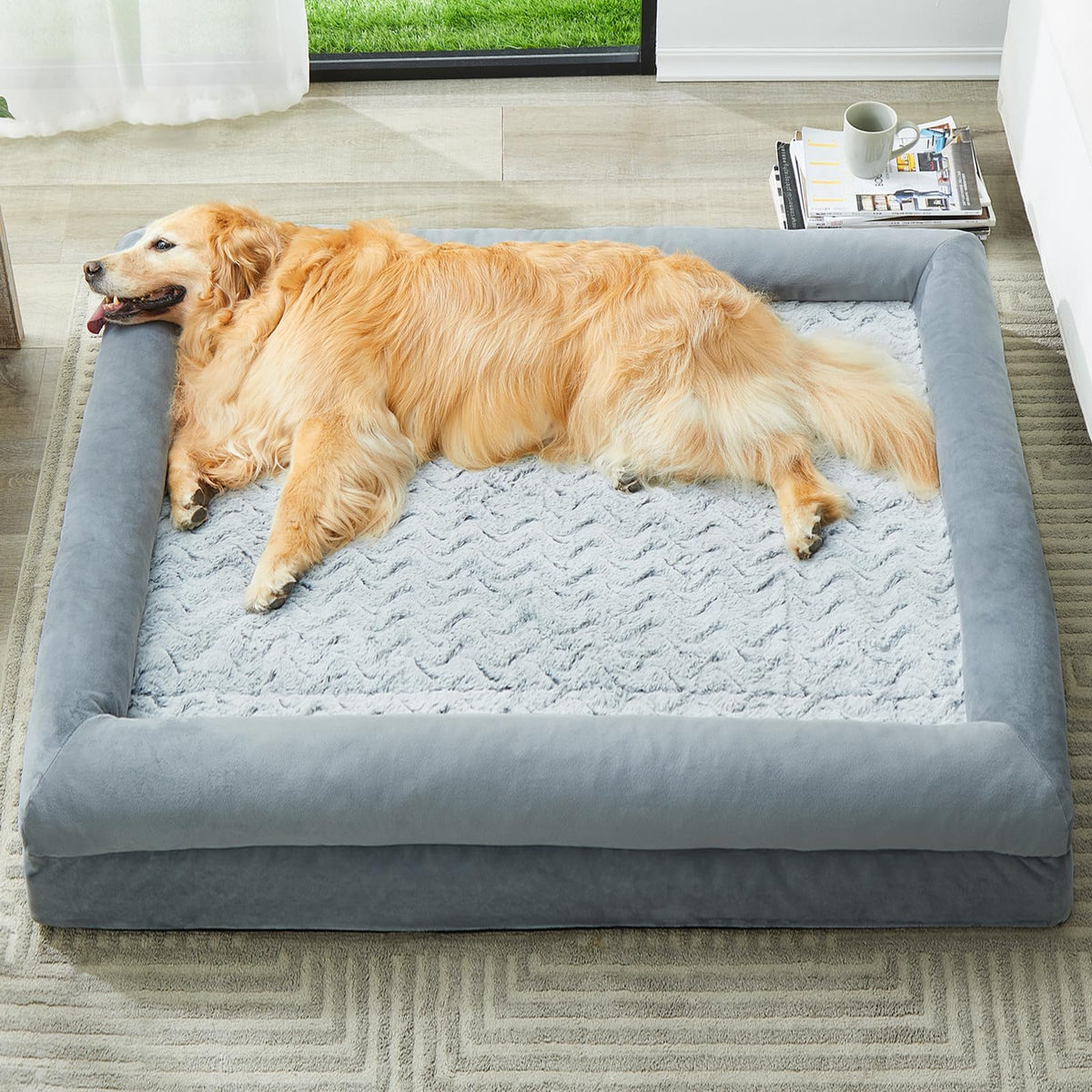 WNPETHOME XXXL Big Large Orthopedic for Senior Dog Bed Comfy Sleeping
