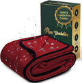 Paw Buddies Premium Waterproof Blanket 80"x90" Velvet-Feel Reversible Throw – Leakproof, Machine Washable Bed & Sofa King Size Protector for Couples, Pets & Travel + Bonus Small Blanket