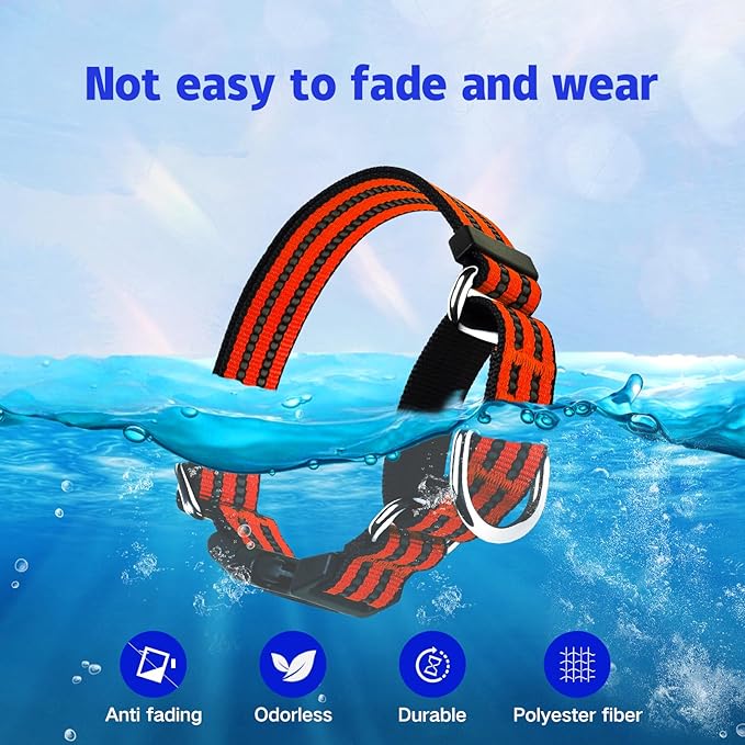 JOYEEIIOO Martingale Dog Collar, Adjustable Nylon Reflective Collar with Quick Release Buckle, No Pull Dog Training Collars for Small Medium Large Dogs (Bright Orange, Medium)