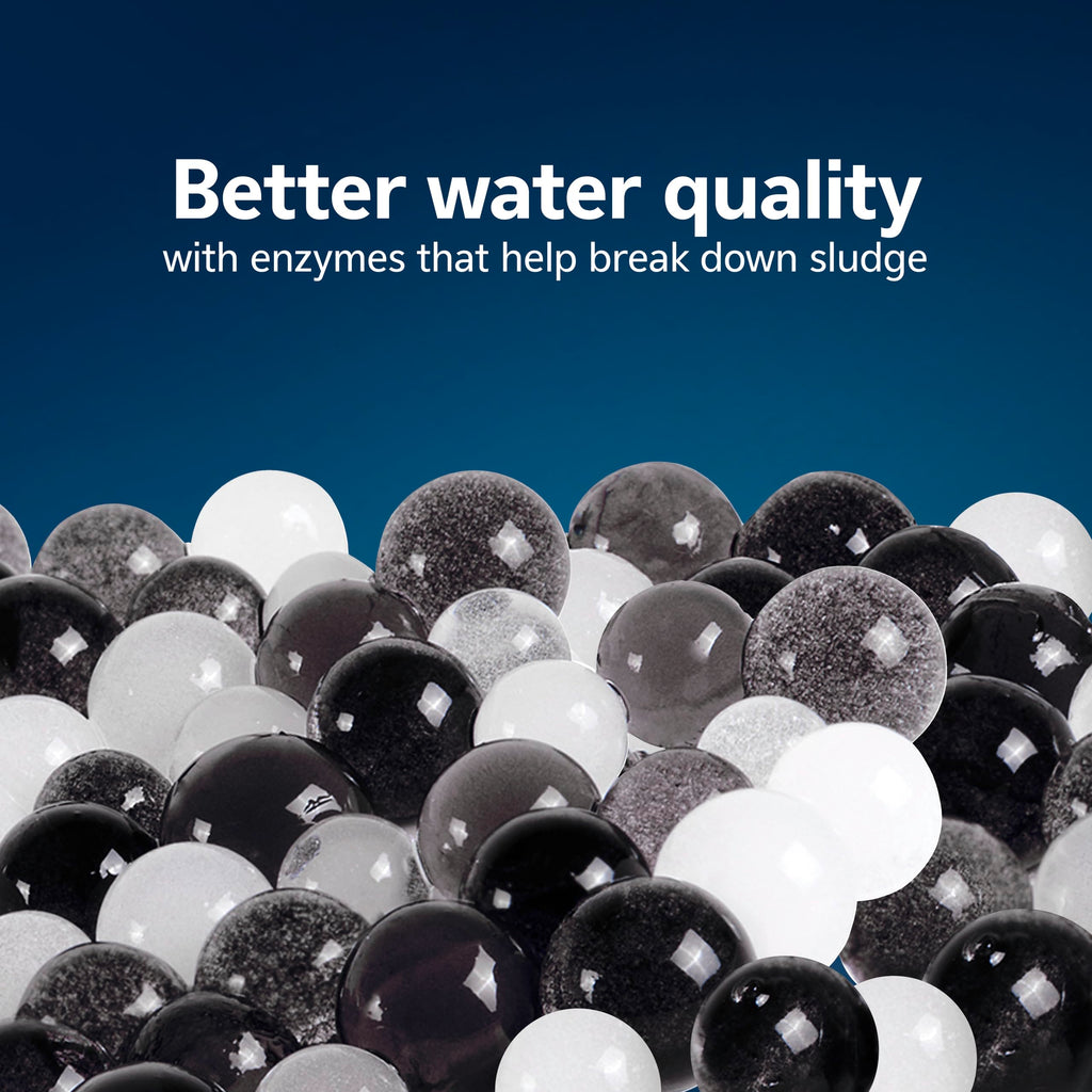 Aqueon PURE Betta Beads, Water Care for Unfiltered Aquariums, Maintains Clear Water and Helps Breakdown Organic Sludge, Black & White