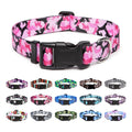 Mercano Adjustable Dog Collar - Special Design Patterns, Soft Nylon Comfortable Durable Pet Collar for Small Medium Large Dogs (S, Rhomb)
