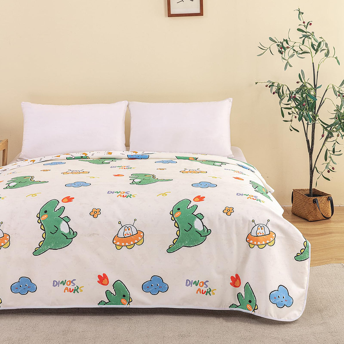 WenBags Waterproof Dog Bed Cover 60 * 80 Inches Throw Size,Pet Hair Resistant Reversible Couch Cover Mattress Protector,Leakproof Bed Liner/Sheet/Blanket for Adults Elderly Pets,Cute Dogs