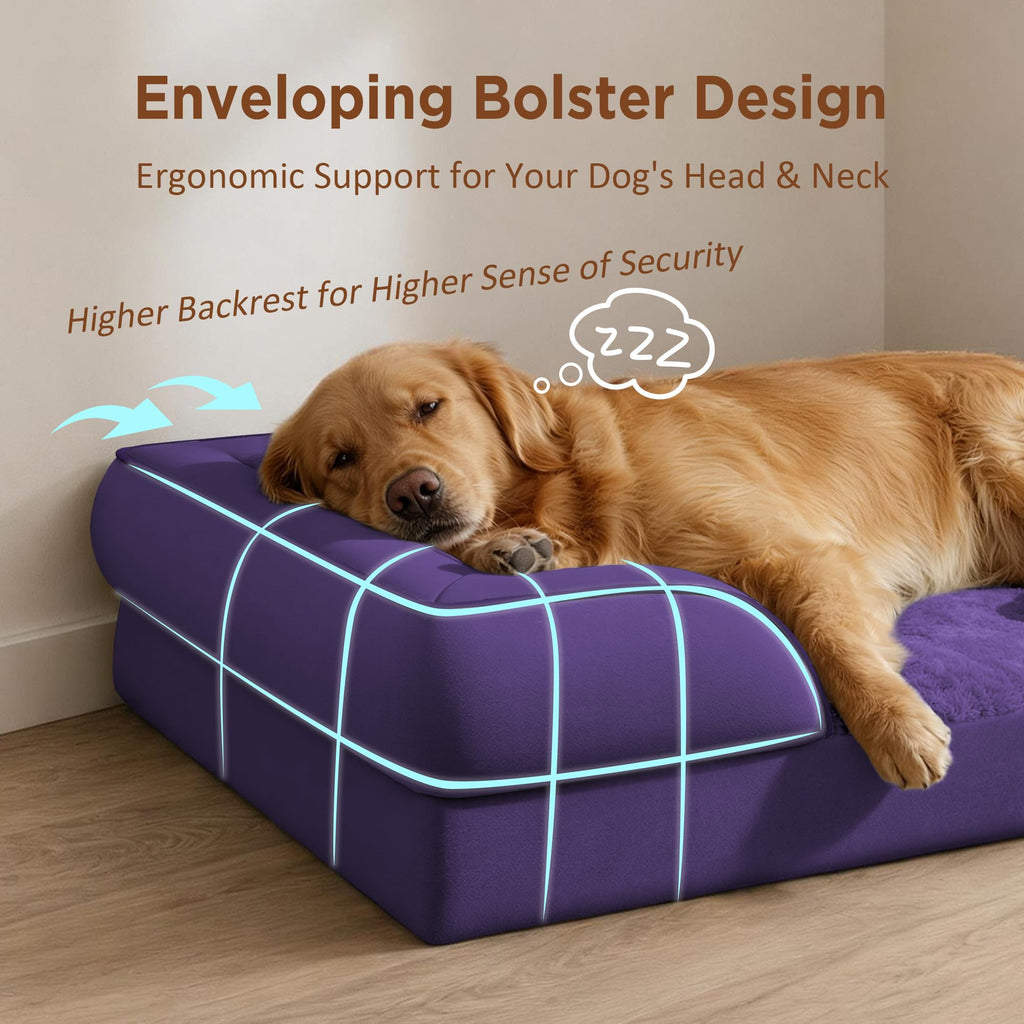 Comfort Expression Waterproof Orthopedic Dog Bed for Extra Large Dogs
