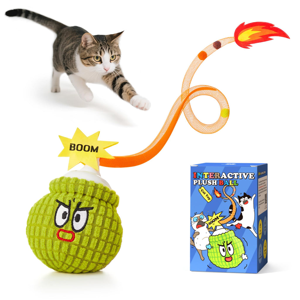 Potaroma Interactive Cat Toy with Motion Sensor, Chirping Sound & Catnip