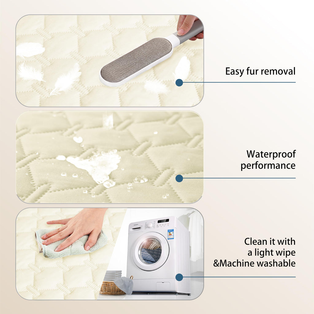 gogobunny Waterproof Dog Blankets for Large Dogs, Pet Bed Cover Breathable