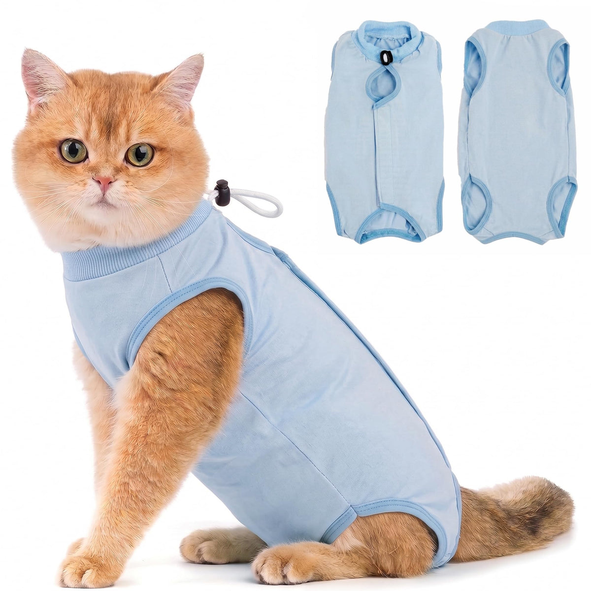 Avont Cat Recovery Suit - Kitten Onesie for Cats After Surgery