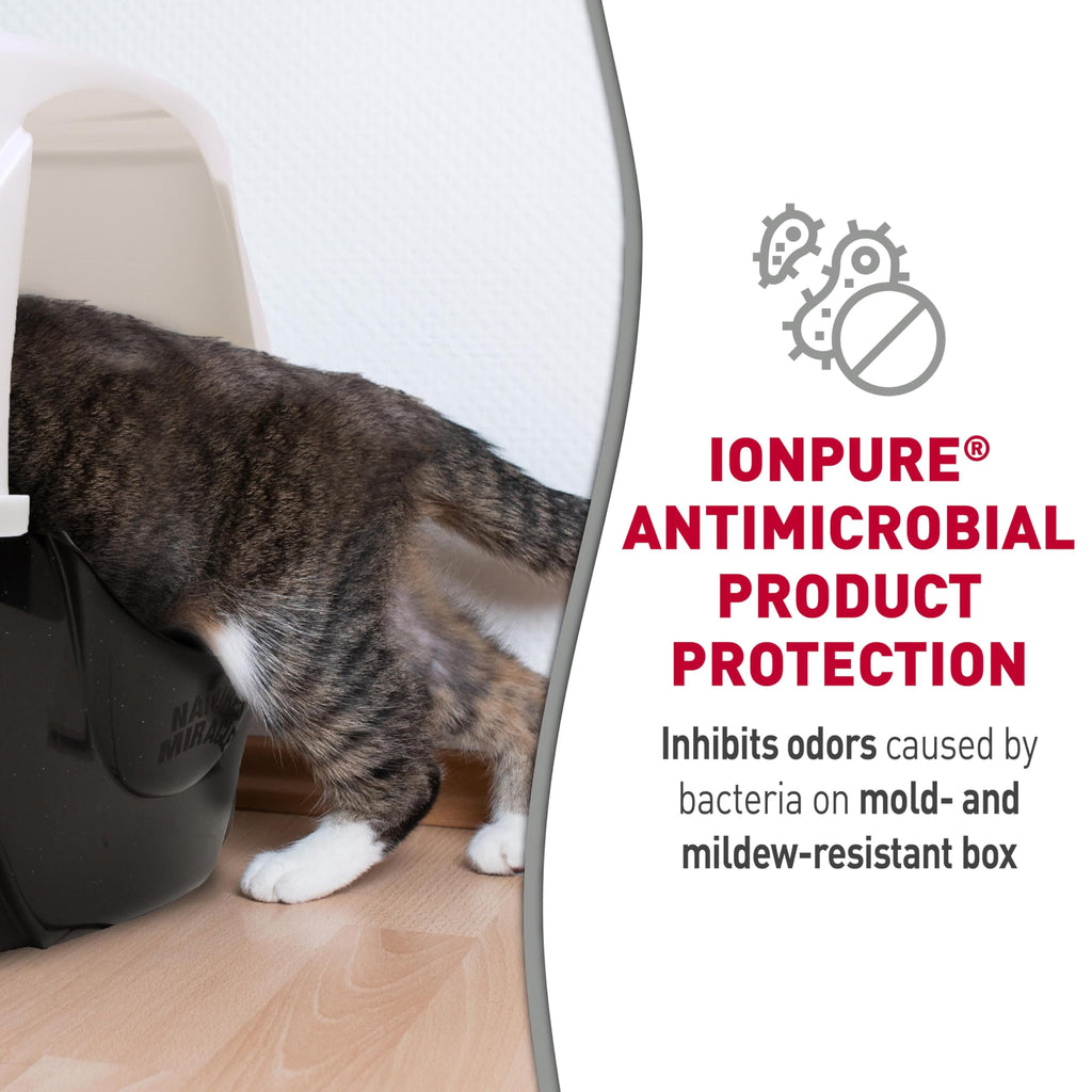 Nature's Miracle Advanced Hooded Corner Cat Litter Box with Charcoal Filter